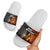 Angola Slide Sandals with Sunset Zebra Design and African Nature - Wonder Print Shop