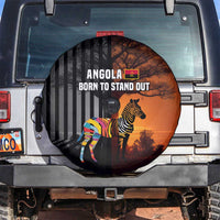 Angola Spare Tire Cover with Sunset Zebra Design and African Nature - Wonder Print Shop
