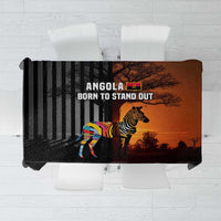 Angola Tablecloth with Sunset Zebra Design and African Nature - Wonder Print Shop