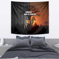 Angola Tapestry with Sunset Zebra Design and African Nature - Wonder Print Shop