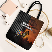 Angola Tote Bag with Sunset Zebra Design and African Nature - Wonder Print Shop