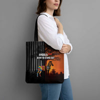 Angola Tote Bag with Sunset Zebra Design and African Nature - Wonder Print Shop
