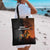 Angola Tote Bag with Sunset Zebra Design and African Nature - Wonder Print Shop