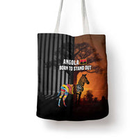 Angola Tote Bag with Sunset Zebra Design and African Nature - Wonder Print Shop