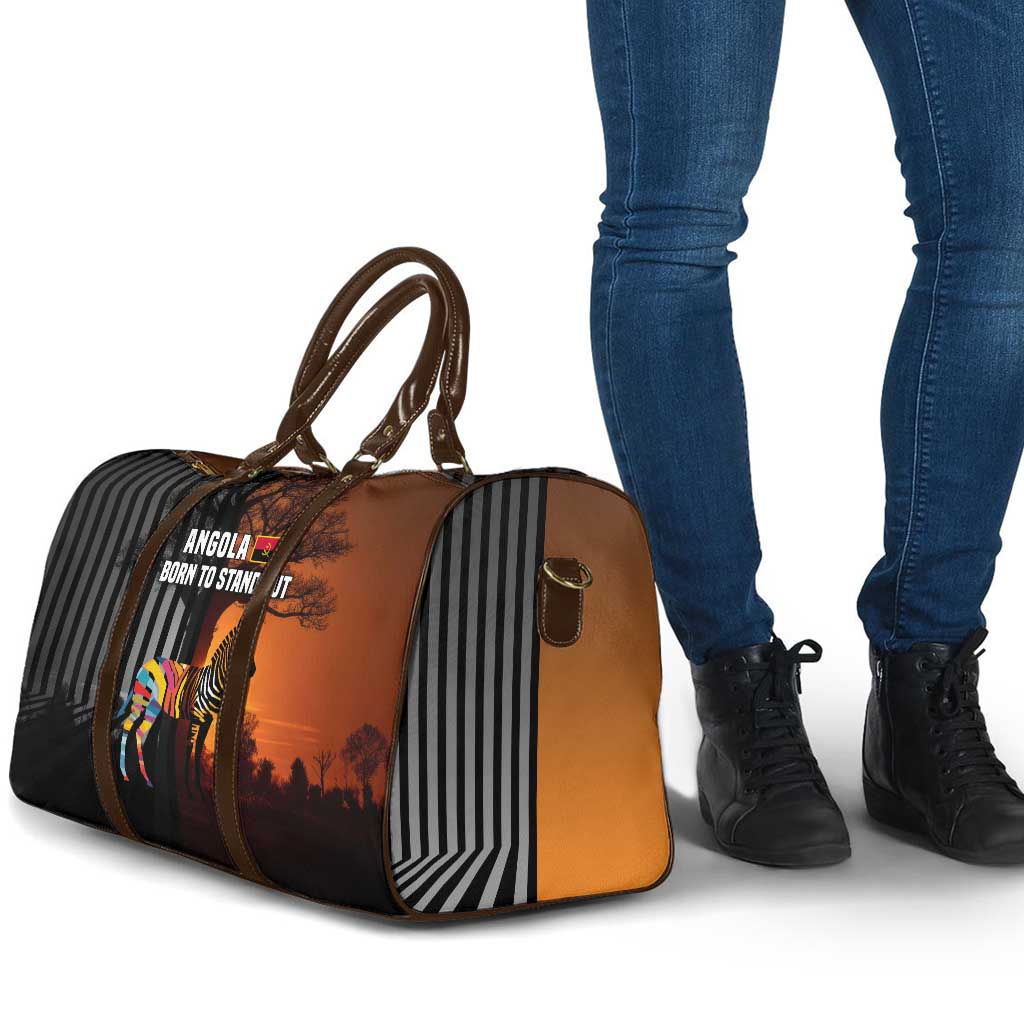 Angola Travel Bag with Sunset Zebra Design and African Nature - Wonder Print Shop