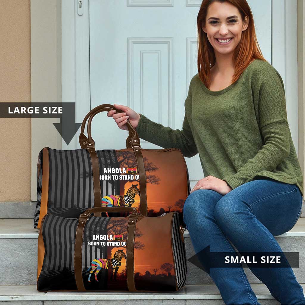 Angola Travel Bag with Sunset Zebra Design and African Nature - Wonder Print Shop