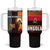 Angola Tumbler With Handle with Sunset Zebra Design and African Nature - Wonder Print Shop
