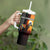 Angola Tumbler With Handle with Sunset Zebra Design and African Nature - Wonder Print Shop