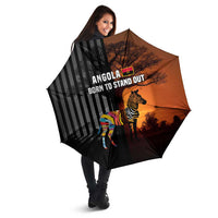 Angola Umbrella with Sunset Zebra Design and African Nature - Wonder Print Shop