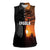 Angola Women Sleeveless Polo Shirt with Sunset Zebra Design and African Nature - Wonder Print Shop