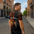Angola Zipper Polo Shirt with Sunset Zebra Design and African Nature - Wonder Print Shop
