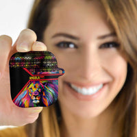 Angola AirPods Case with Multicolor Tribal Design and Vibrant Lion - Wonder Print Shop