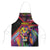 Angola Apron with Multicolor Tribal Design and Vibrant Lion - Wonder Print Shop
