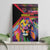 Angola Canvas Wall Art with Multicolor Tribal Design and Vibrant Lion - Wonder Print Shop
