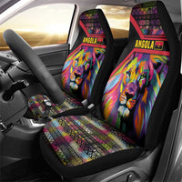 Angola Car Seat Cover with Multicolor Tribal Design and Vibrant Lion - Wonder Print Shop