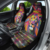 Angola Car Seat Cover with Multicolor Tribal Design and Vibrant Lion - Wonder Print Shop
