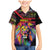 Angola Family Matching Mermaid Dress and Hawaiian Shirt with Multicolor Tribal Design and Vibrant Lion - Wonder Print Shop