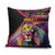 Angola Pillow Cover with Multicolor Tribal Design and Vibrant Lion - Wonder Print Shop