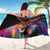 Angola Sarong with Multicolor Tribal Design and Vibrant Lion - Wonder Print Shop