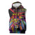 Angola Sleeveless Zip Hoodie with Multicolor Tribal Design and Vibrant Lion - Wonder Print Shop
