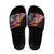 Angola Slide Sandals with Multicolor Tribal Design and Vibrant Lion - Wonder Print Shop