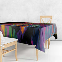 Angola Tablecloth with Multicolor Tribal Design and Vibrant Lion - Wonder Print Shop