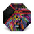 Angola Umbrella with Multicolor Tribal Design and Vibrant Lion - Wonder Print Shop