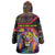 Angola Wearable Blanket Hoodie with Multicolor Tribal Design and Vibrant Lion - Wonder Print Shop