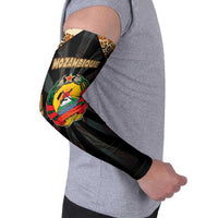 Mozambique Arm Sleeves with Black Brown Tribal Design and National Emblem - Wonder Print Shop