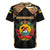 Mozambique Rugby Jersey with Black Brown Tribal Design and National Emblem - Wonder Print Shop