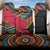 Mozambique Back Car Seat Cover with Red Black Geometric Design and Tribal Pattern - Wonder Print Shop