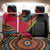 Mozambique Back Car Seat Cover with Red Black Geometric Design and Tribal Pattern - Wonder Print Shop