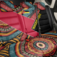 Mozambique Back Car Seat Cover with Red Black Geometric Design and Tribal Pattern - Wonder Print Shop