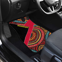 Mozambique Car Mats with Red Black Geometric Design and Tribal Pattern - Wonder Print Shop