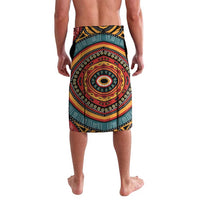 Mozambique Lavalava with Red Black Geometric Design and Tribal Pattern - Wonder Print Shop