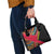 Mozambique Shoulder Handbag with Red Black Geometric Design and Tribal Pattern - Wonder Print Shop