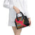Mozambique Shoulder Handbag with Red Black Geometric Design and Tribal Pattern - Wonder Print Shop
