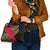 Mozambique Shoulder Handbag with Red Black Geometric Design and Tribal Pattern - Wonder Print Shop