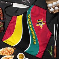 Mozambique Apron with Red Yellow Green Wave Design and National Emblem - Wonder Print Shop