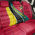 Mozambique Back Car Seat Cover with Red Yellow Green Wave Design and National Emblem - Wonder Print Shop