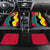 Mozambique Car Mats with Red Yellow Green Wave Design and National Emblem - Wonder Print Shop