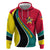 Mozambique Hoodie with Red Yellow Green Wave Design and National Emblem - Wonder Print Shop