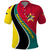 Mozambique Polo Shirt with Red Yellow Green Wave Design and National Emblem - Wonder Print Shop