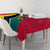 Mozambique Tablecloth with Red Yellow Green Wave Design and National Emblem - Wonder Print Shop