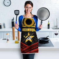 Mozambique Apron with Black Red Tribal Design and National Map Pattern - Wonder Print Shop