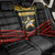 Mozambique Back Car Seat Cover with Black Red Tribal Design and National Map Pattern - Wonder Print Shop