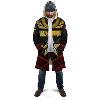 Mozambique Cloak with Black Red Tribal Design and National Map Pattern - Wonder Print Shop