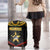 Mozambique Luggage Cover with Black Red Tribal Design and National Map Pattern - Wonder Print Shop
