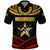 Mozambique Polo Shirt with Black Red Tribal Design and National Map Pattern - Wonder Print Shop
