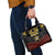 Mozambique Shoulder Handbag with Black Red Tribal Design and National Map Pattern - Wonder Print Shop